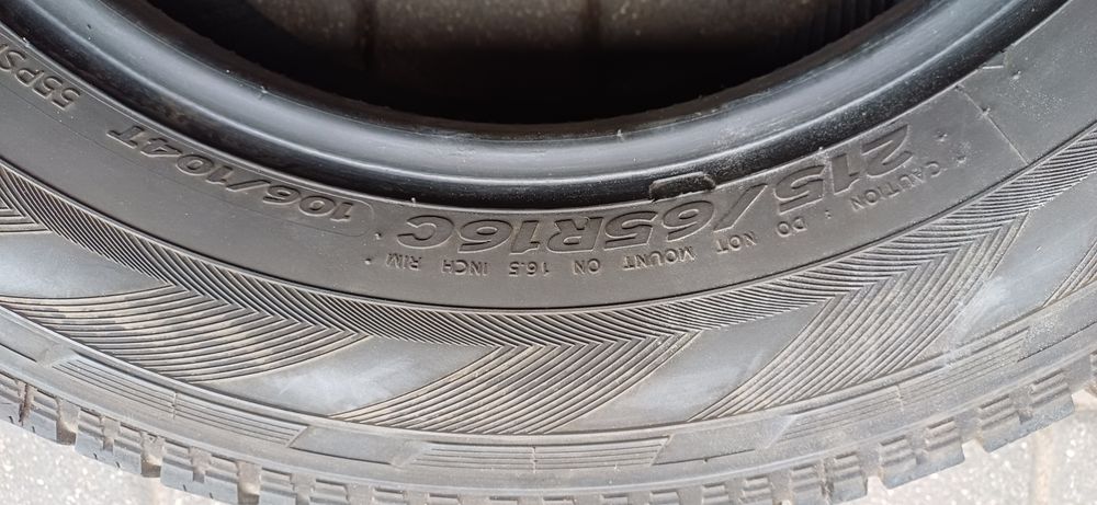 HANKOOK 215/65R16C , pojedyńcza opona zimowa wzmacniana.