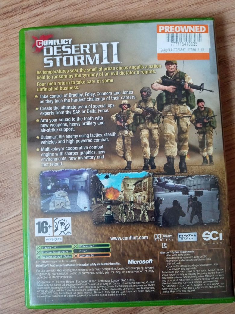 Conflict Desert storm III xbox classic eng