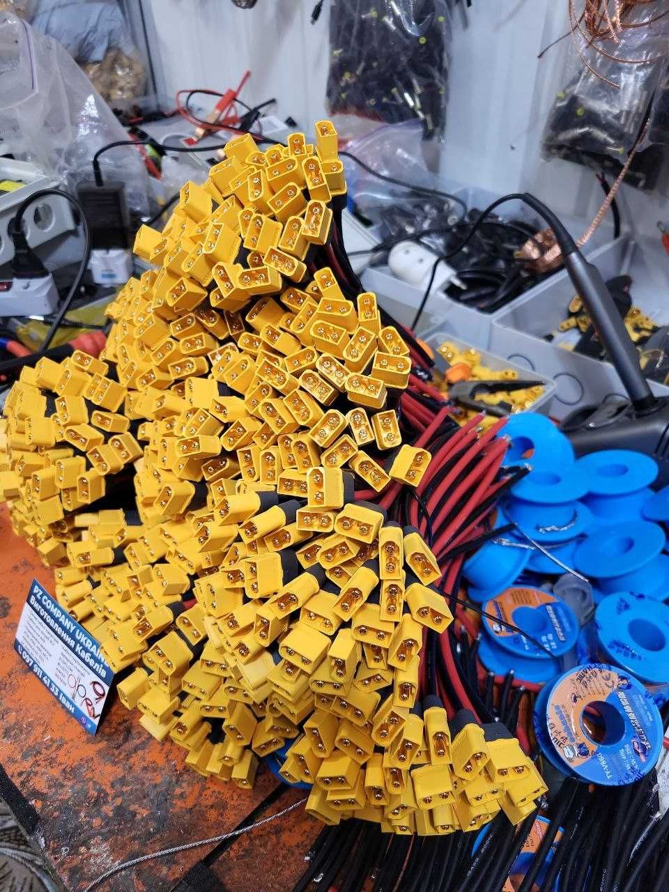 ОПТ 100 - 5000 штук Кабель силовой Amass XT60 12AWG 60А