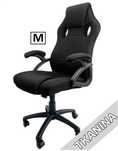 Fotel obrotowy do biurka CARRERA M BLACK FABRIC