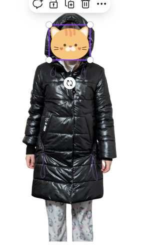 Пальто пуховик на дівчинку