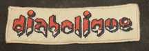 Diabolique, emblema de pano, 9 cm. x 3 cm, Autocolantes  5.5x18.