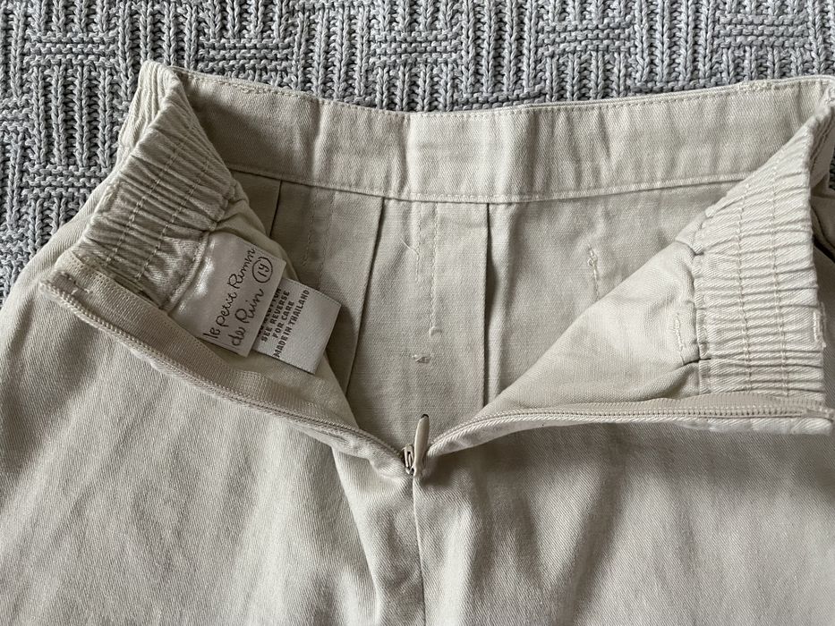 Beżowa bawełniana spódniczka na ok 12 mcy