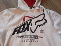 Bluza FOX z kapturem hoodie motocross dh L biała