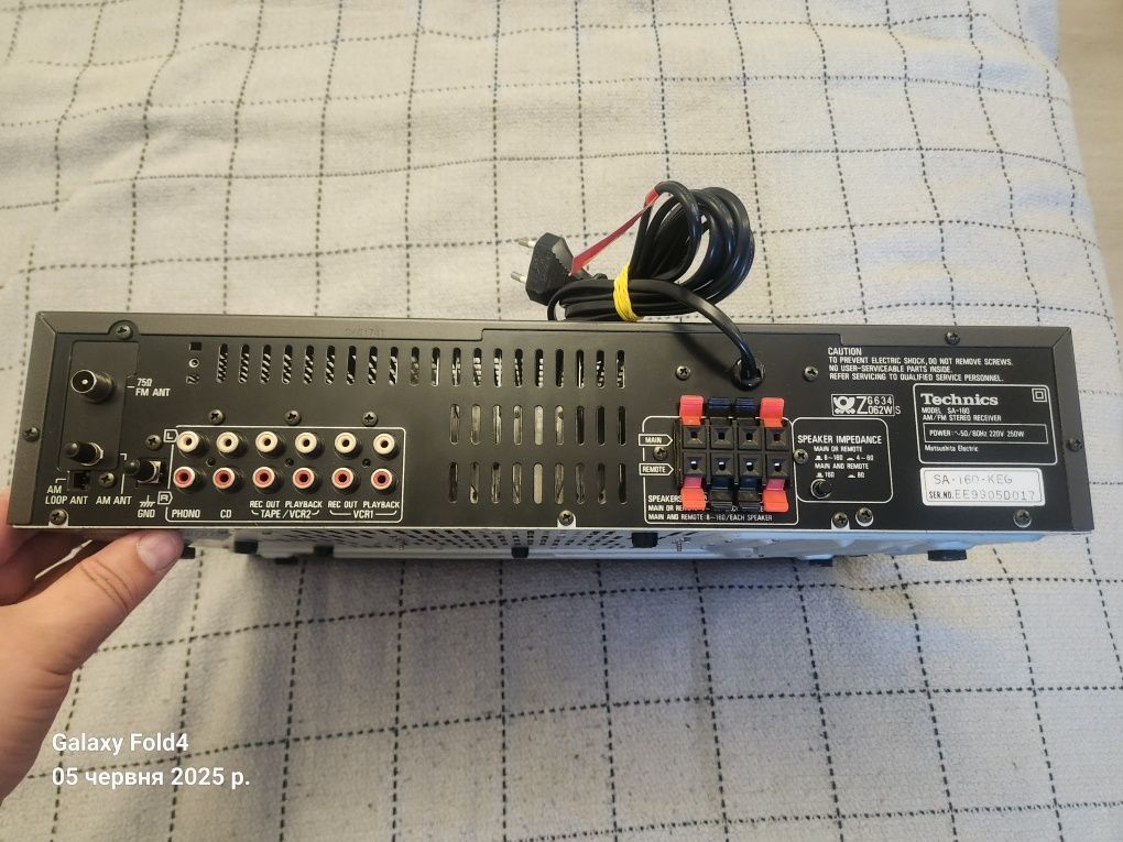 Technics SA-160, підсилювач, ресівер, еквалайзер
