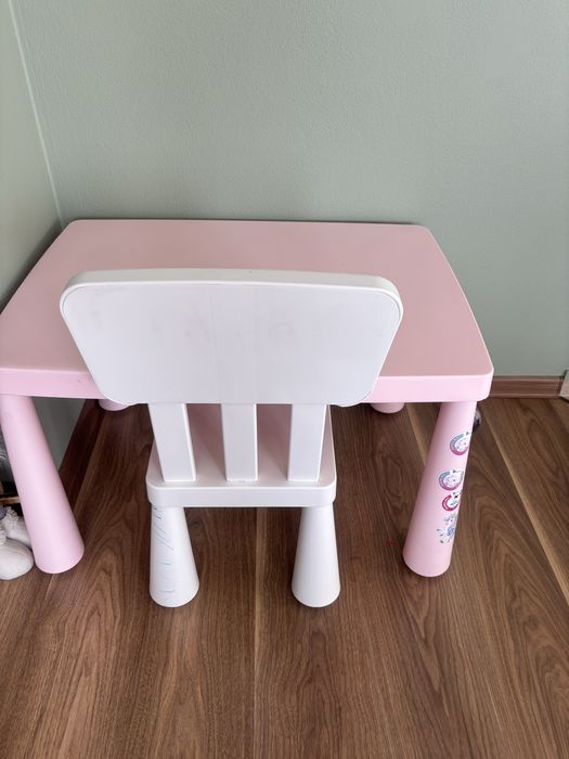 Stolik + krzesełko mamut ikea