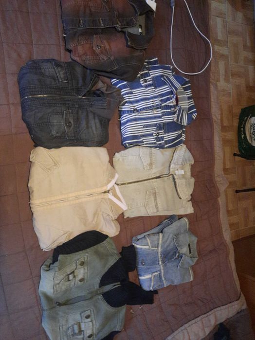 Casacos de ganga S M L em bom estado