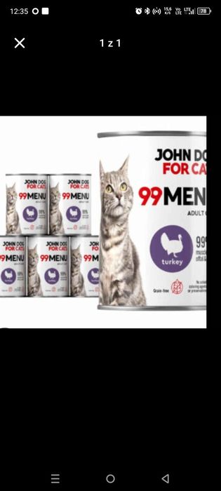 Karma dla kota John dog for cats