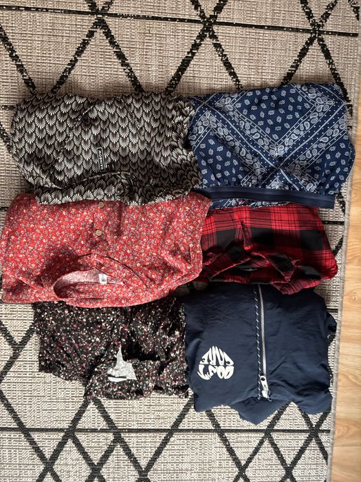 Zestaw paczka ubrań damskich sukienki kurtka spodnica koszula L 40