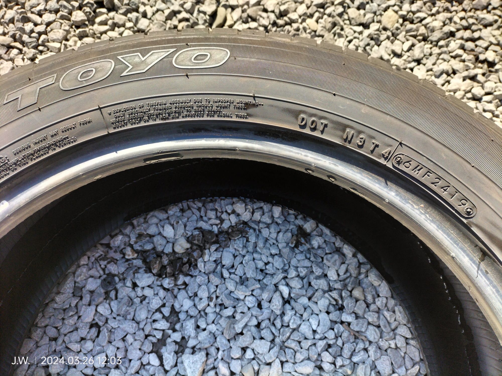 Opony lato TOYO 225/55R19 komplet 4sztuki