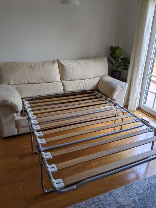 Sofá cama - 3 lugares [creme]