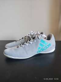 Adidas X - Buty piłkarskie na halę halówki (szaro-niebies)  Rozmiar 41