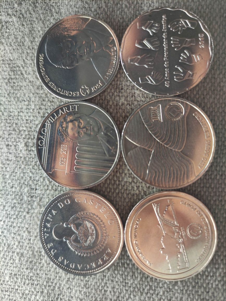 Moedas de coleção comemorativas 2,5€ Portugal INCM