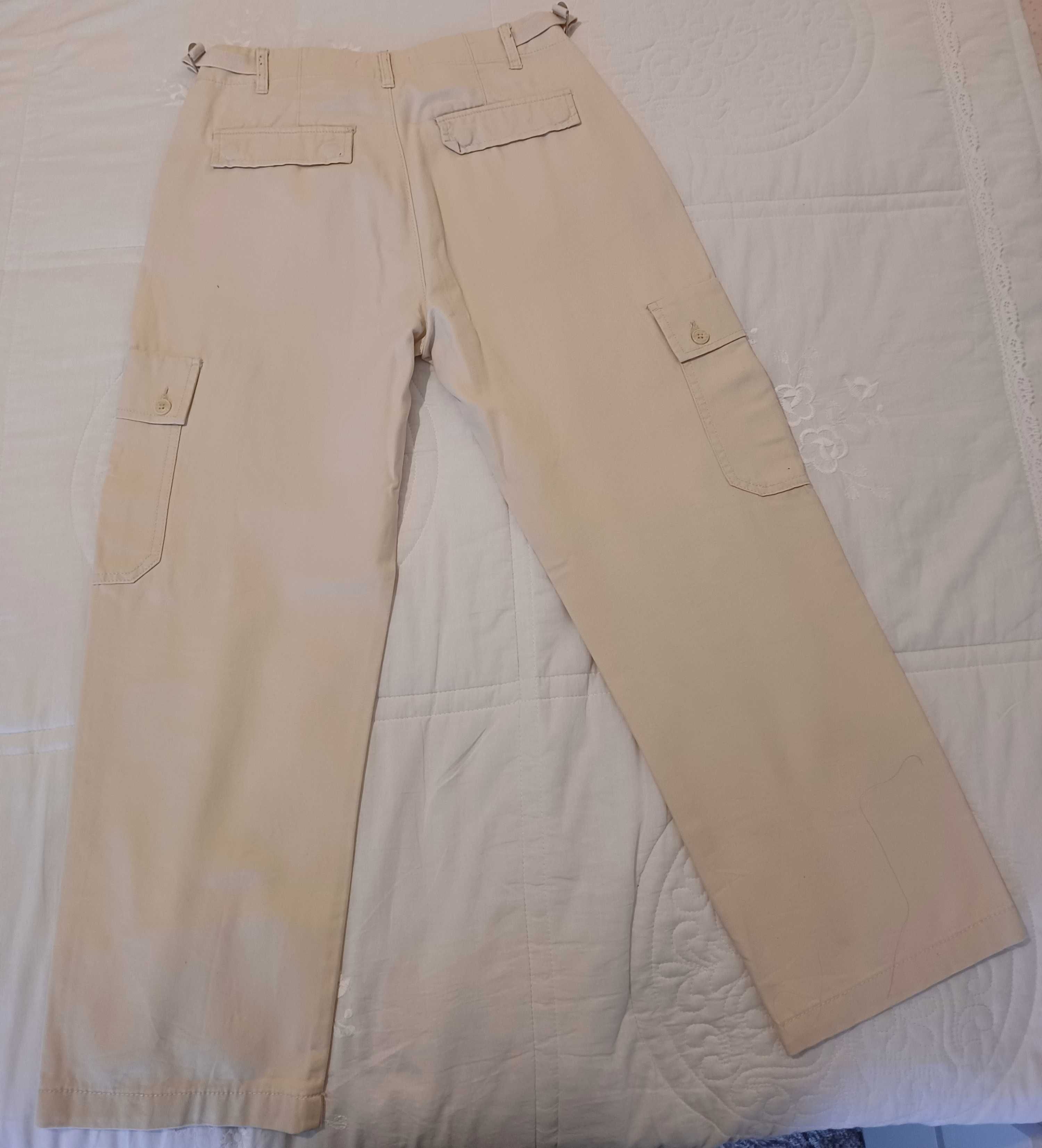 Calças Pull&Bear Tam 36 Baggy/Cargo