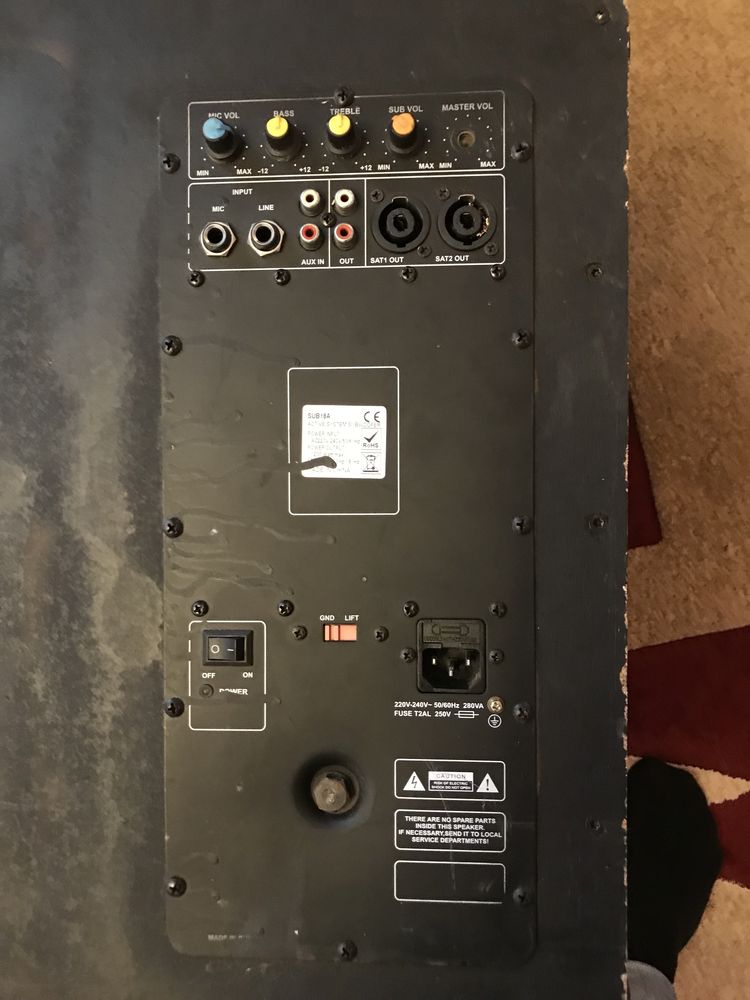 Сабвуфер активний 1200 watt sub18a