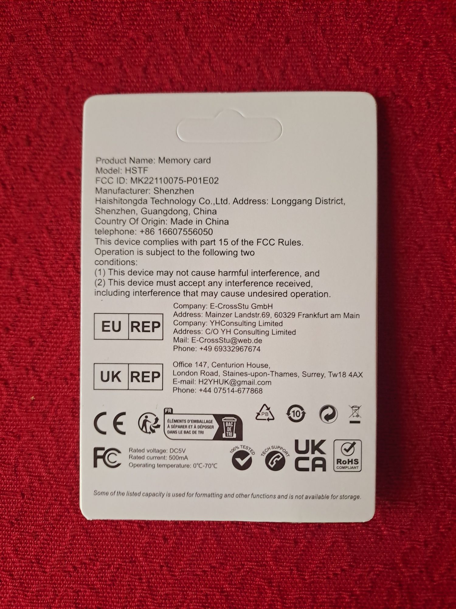 Карта Пам'яті microSD на 512мб