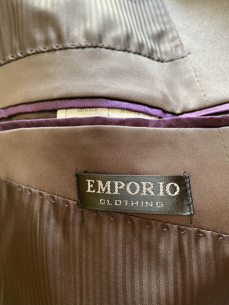 Сірий класичний костюм EMPORIO ARMANI, оригінал