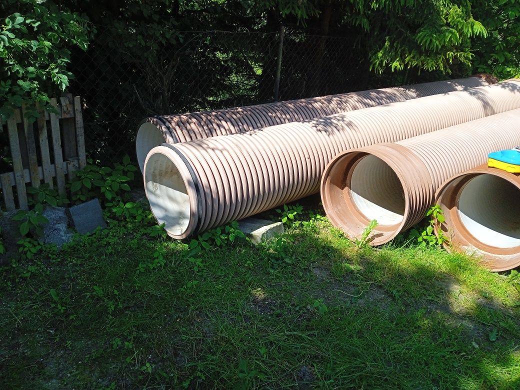 Rura dwuścienna K2-Kan DN600, długość 6m, z kielichem.