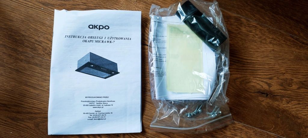 Okap Nowy LED oświetlenie Super wygląd i funkcje Połowa ceny