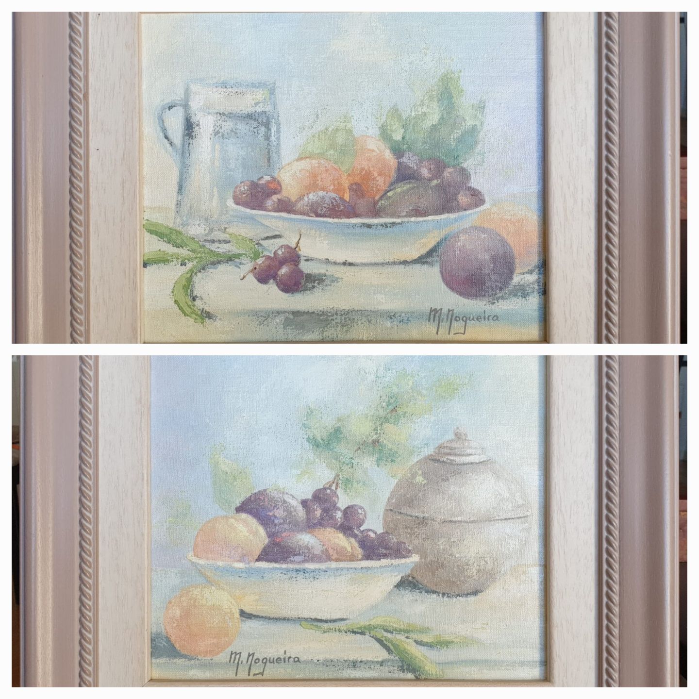 Quadros  com moldura em madeira