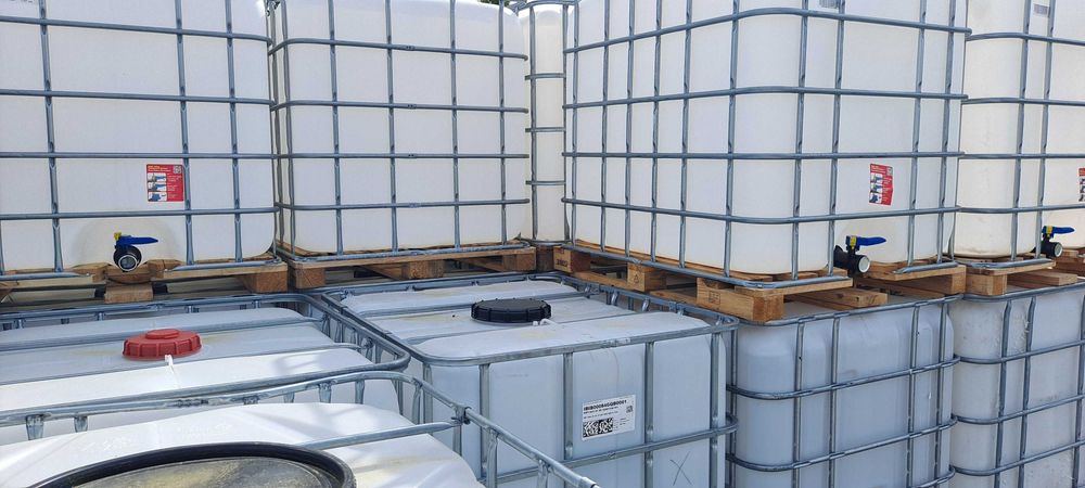 Zbiornik Zbiorniki 1000L Mauzer IBC DPPL RSM Paliwo Woda Deszczówka