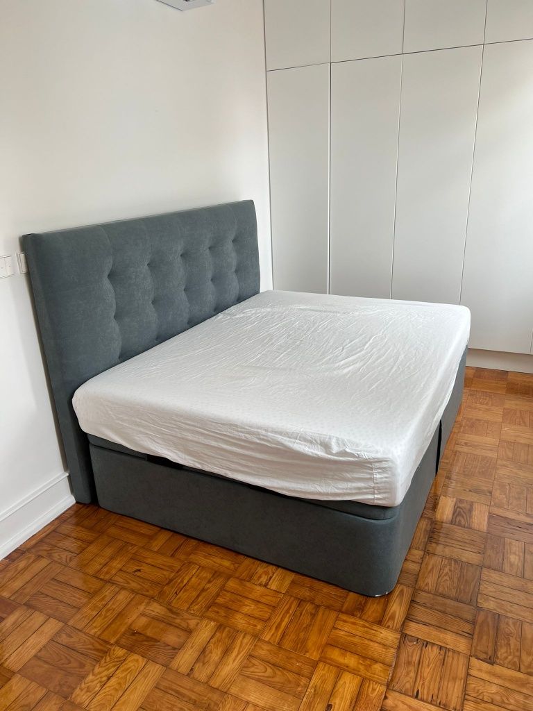 MOLAFLEX :  Cabeceira + Cama c/ arrumação 140x190