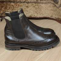 Женские кожаные ботинки челси Calpierre Италия 37р. 24,5 см.
