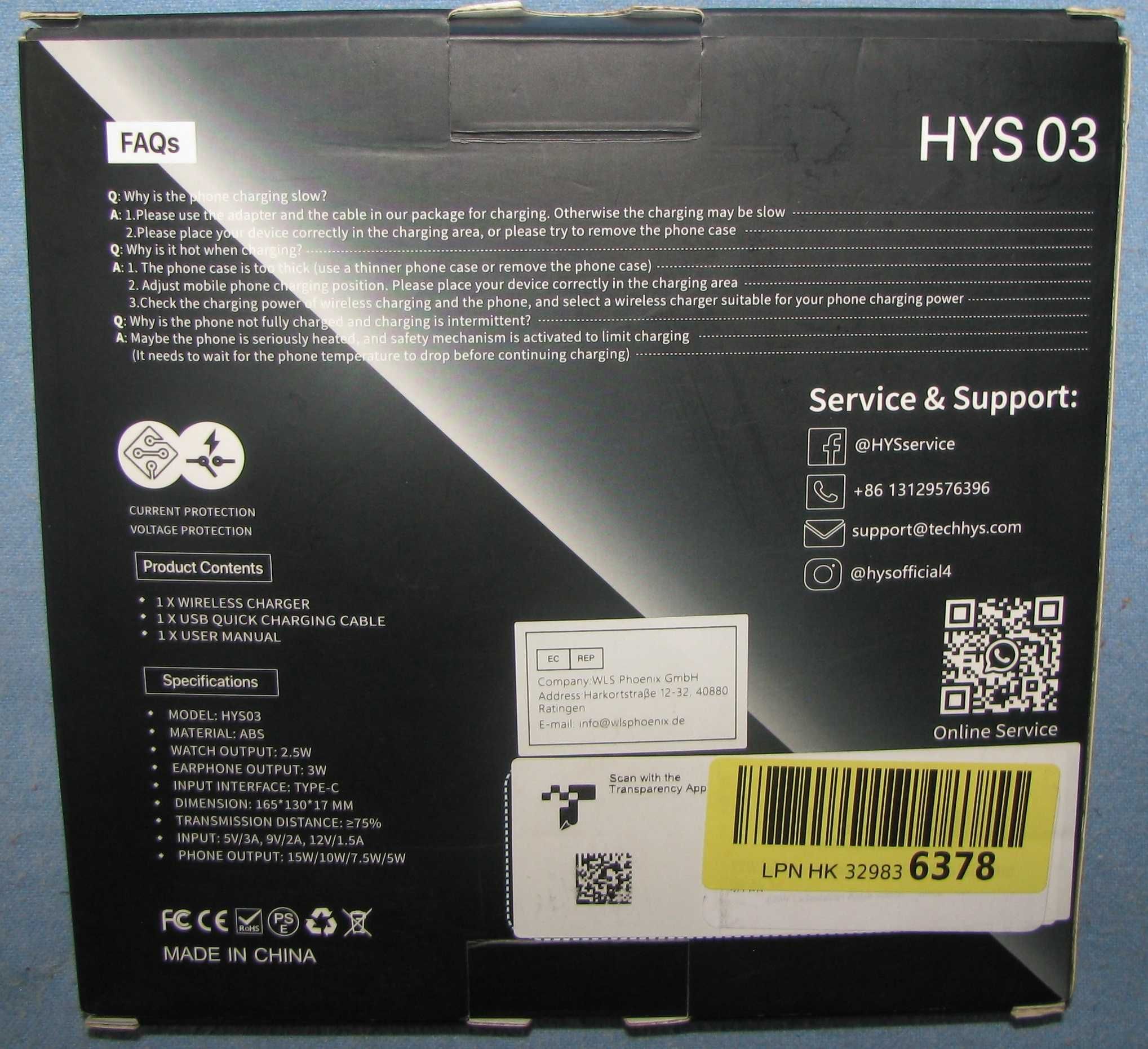 Беспроводная зарядная станция 3 в 1 EXW HYS 03