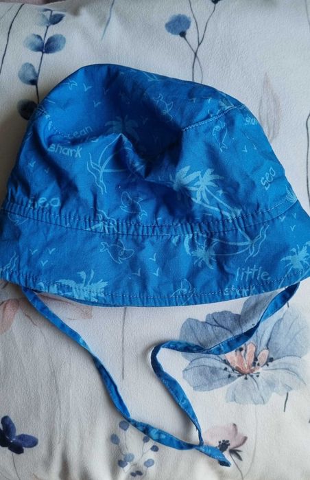 Czapeczka kapelusik bawelniany na lato Cubus 74 do 80 w palmy