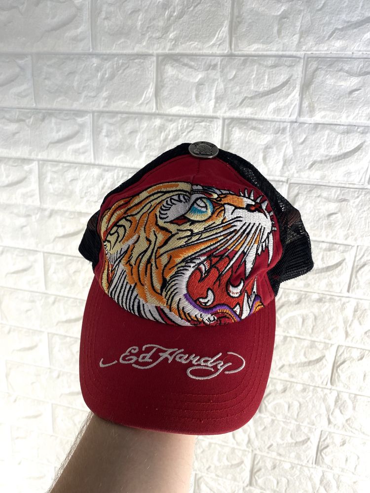 Бейсболка Ed Hardy ретро кепка ед харди мерч рок реп sk8 y2k боксы