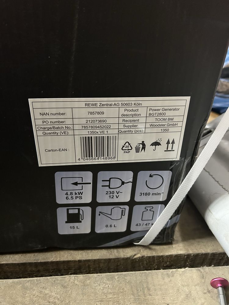 Продам генератор SCHEPPACH   BGT2800