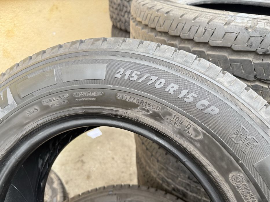 2xMichelin 215 70r15c., 2020 7.4mm