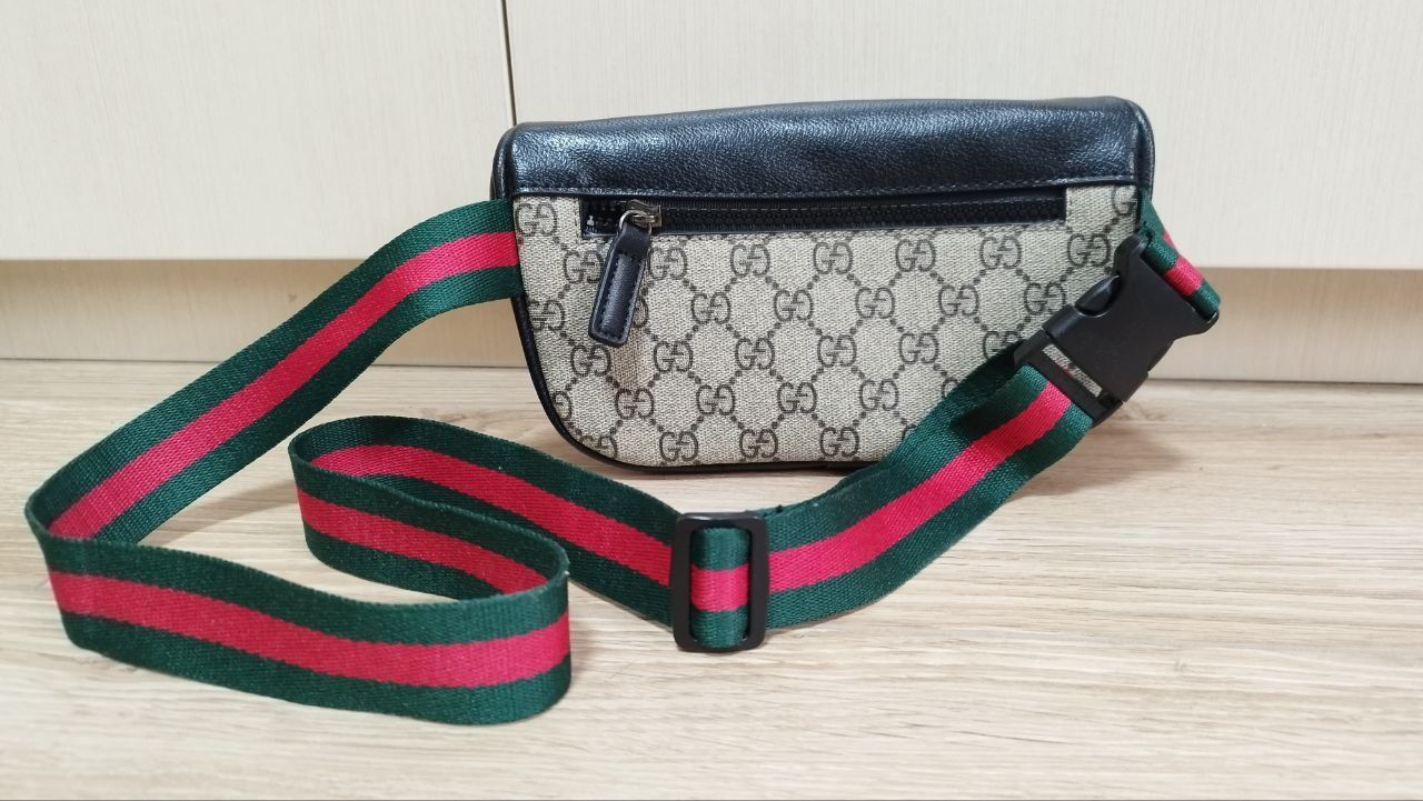 Мужская сумка Гуччи серая Gucci