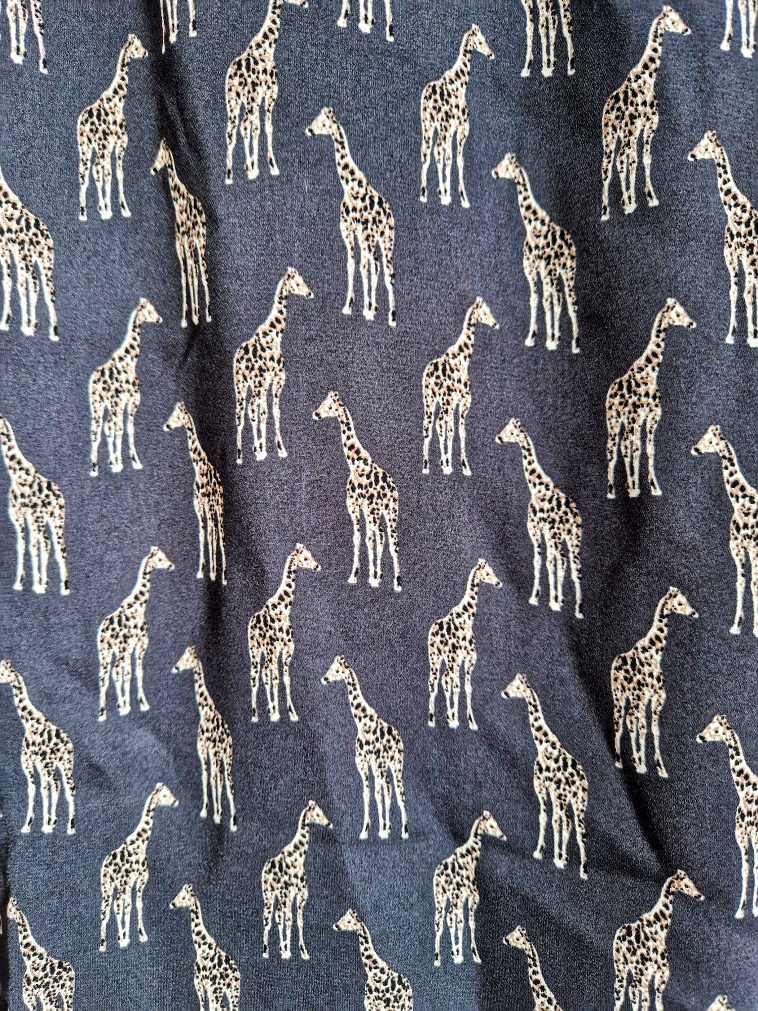 Zwiewna lekka bluzka H&M roz.40 L Safari w żyrafy