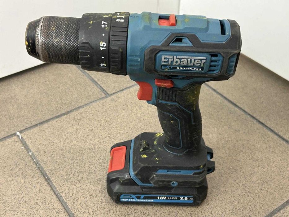 Zestaw narzędzi Erbauer Szlifierka 2x Wkrętarka Ładowarki