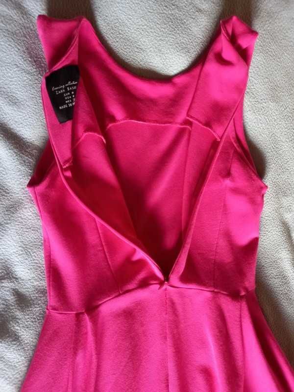 Vestido Rosa Zara tamanho M