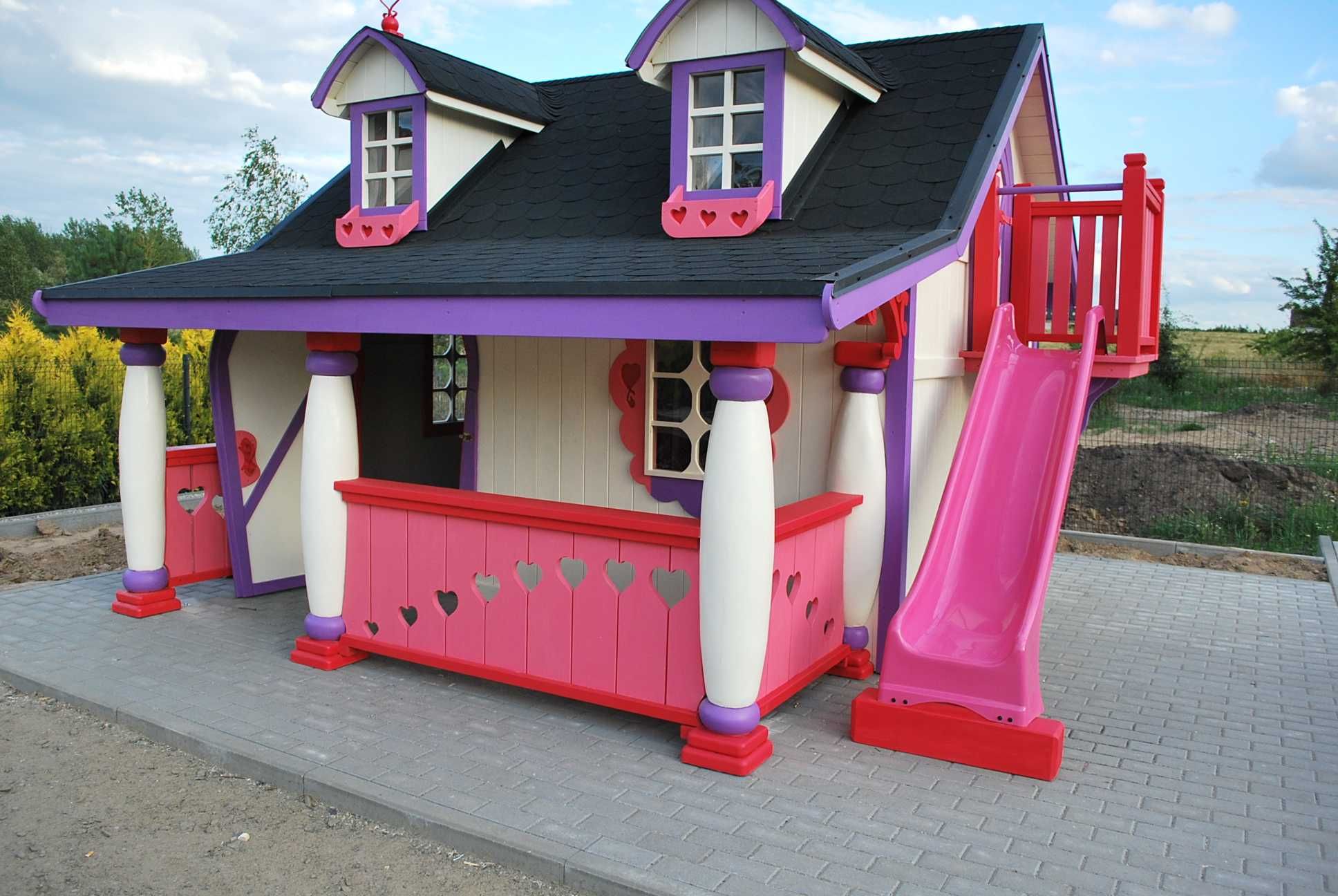 Drewniany Domek dla dzieci D02 ! Plac zabaw!