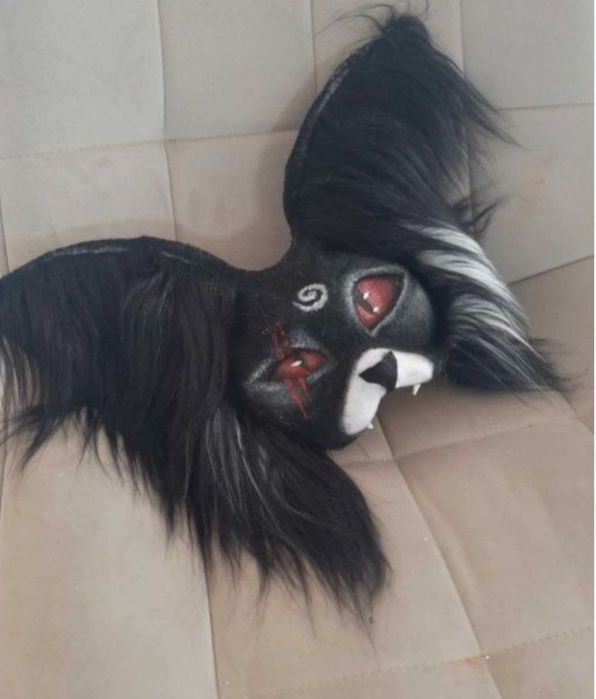 Maska kota czarnego therian szybka wysylka