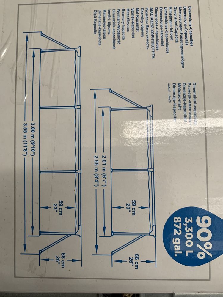 Piscina bestway 3mx2m