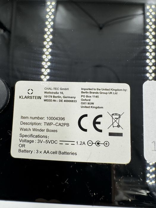 Klarstein rotomat 4 zegarki