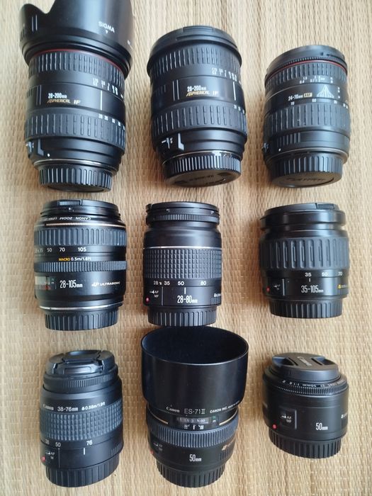Lentes Canon EF 24 70mm, 70 200mm, 50 500