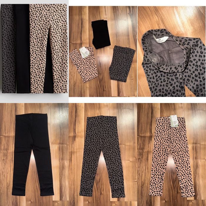 Теплі лосини на флісі h&m на двічинку 4-5-6-7-8-9-10 років hm лосіни