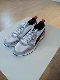 Nowe sneakersy Puma Soft Foam 44,5 szare białe czerwone męskie PREMIUM