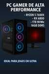 PC Gamer Ryzen 5 7600X + Rx 6800 XFX 16gb