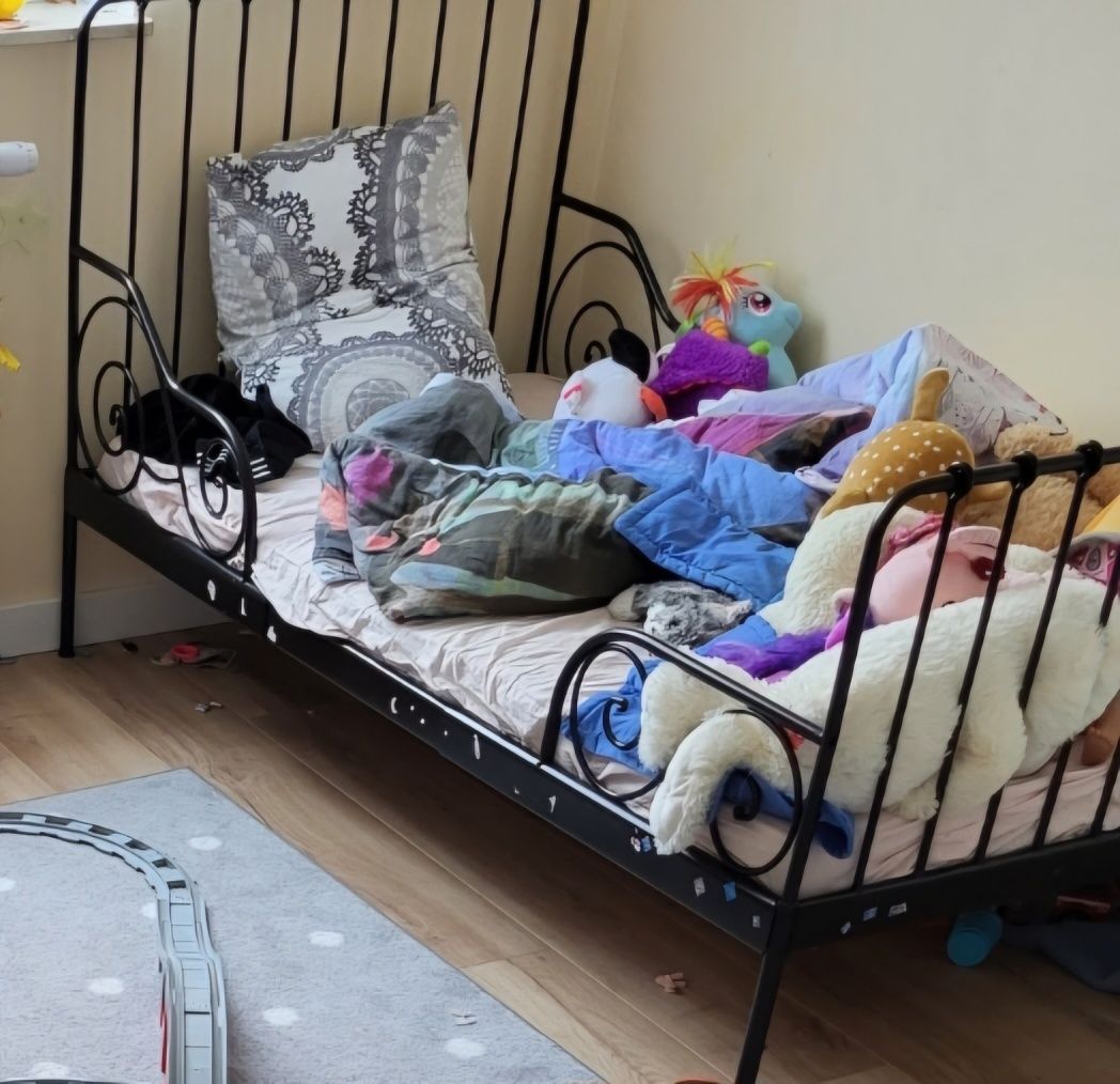 Łóżko rozsuwane minnen ikea, łóżko dla dziecka rosnące z dzieckiem