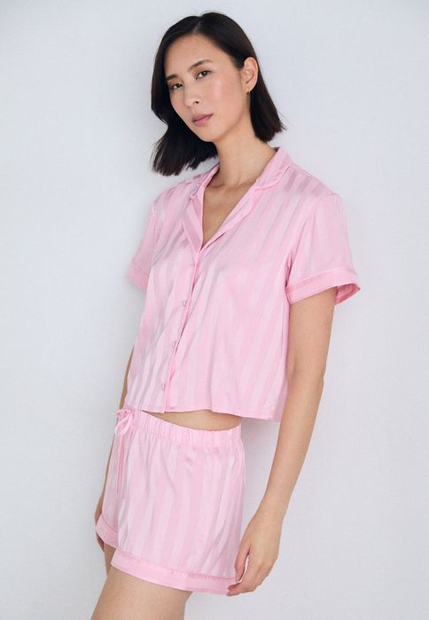 Piżama z krótkim rękawem różowa Hunkemöller M