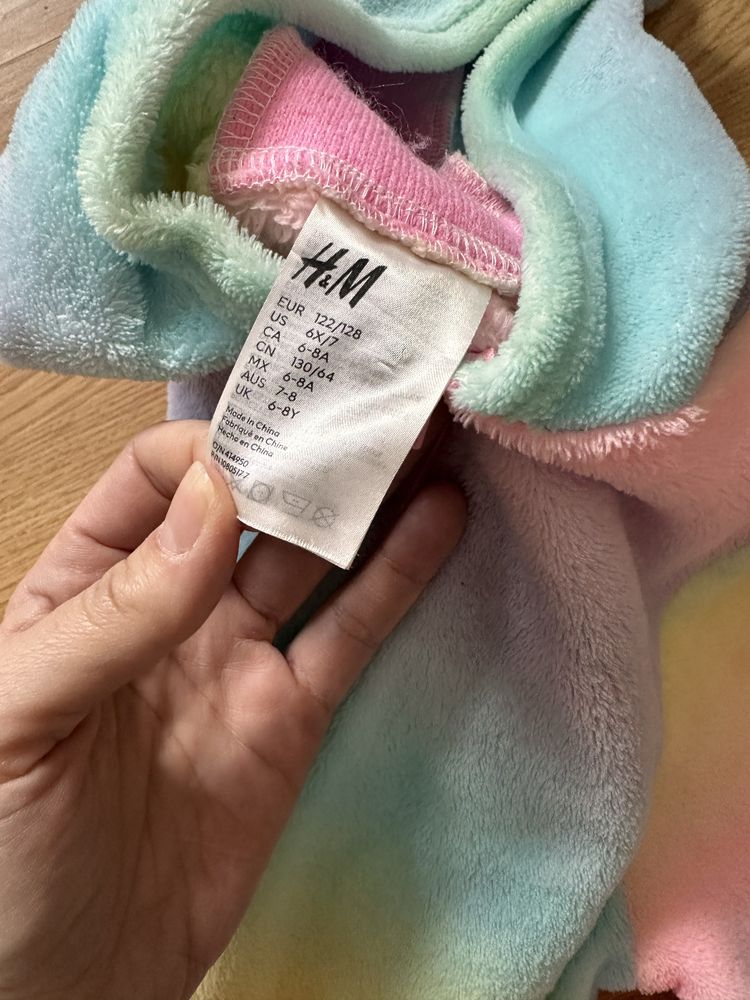 Onesie kombinezon jednorozec H&M 122/128 sliczny