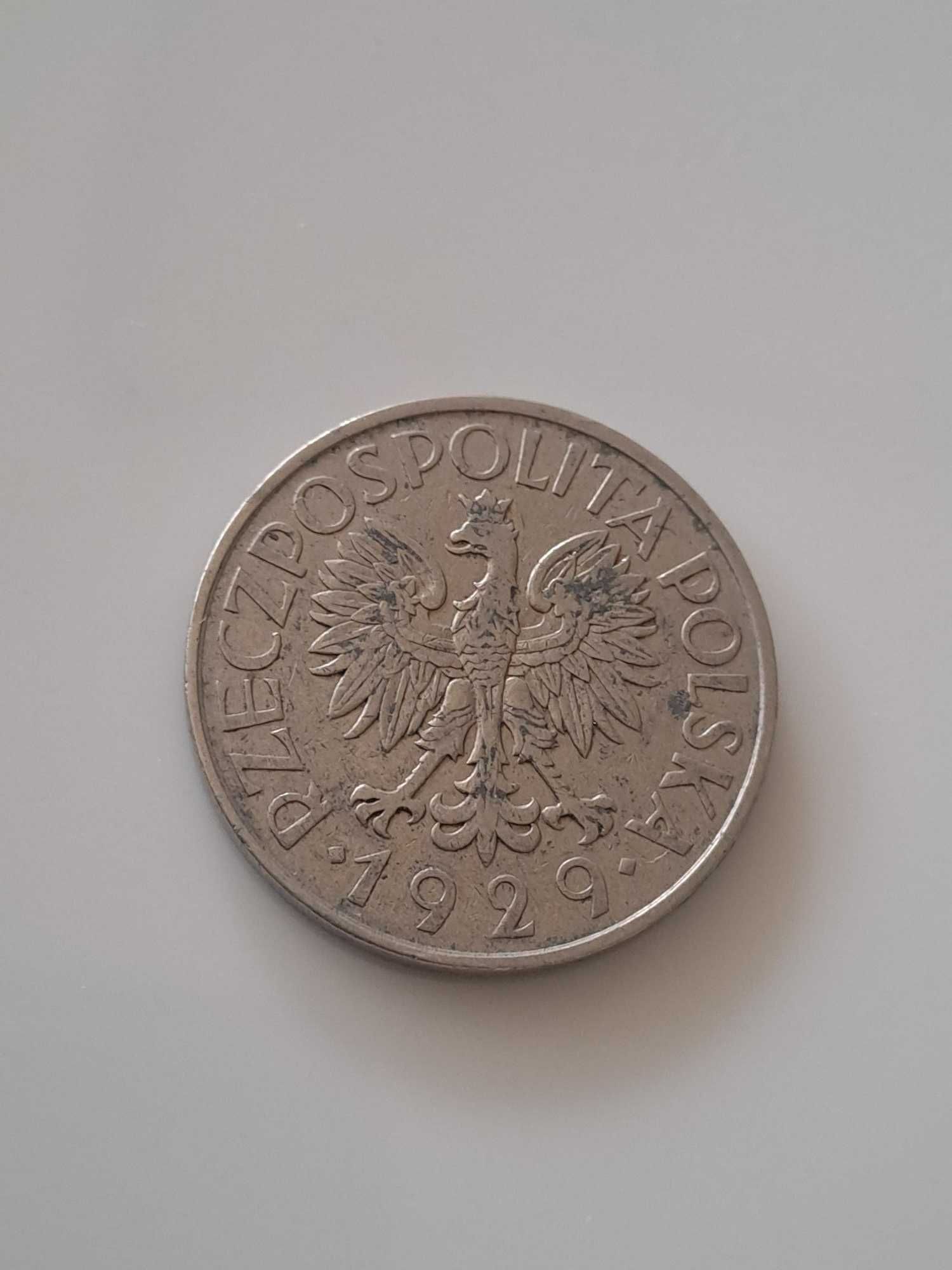 Moneta 1 zł 1929 rok Rzeczpospolita Polska