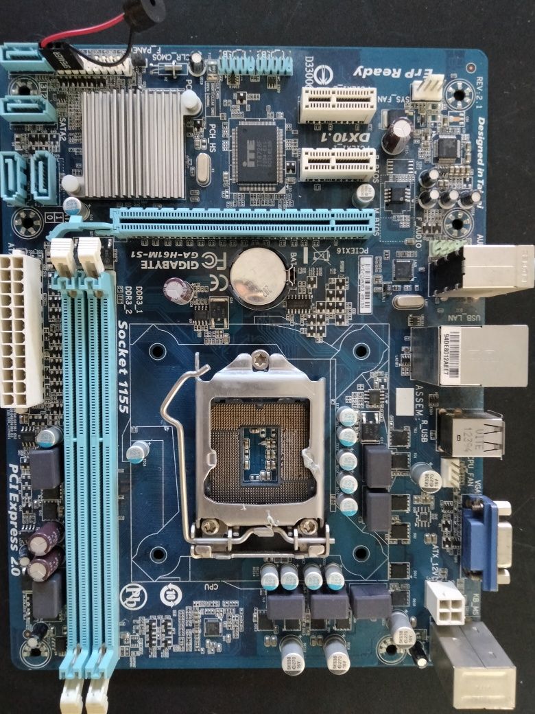 Placa mãe, Matherboard da Gigabyte Socket 1155, usado