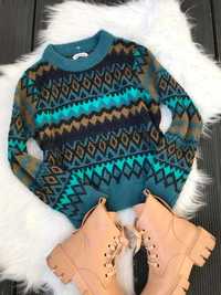 orginalny sweter vintage rozmiar S i M